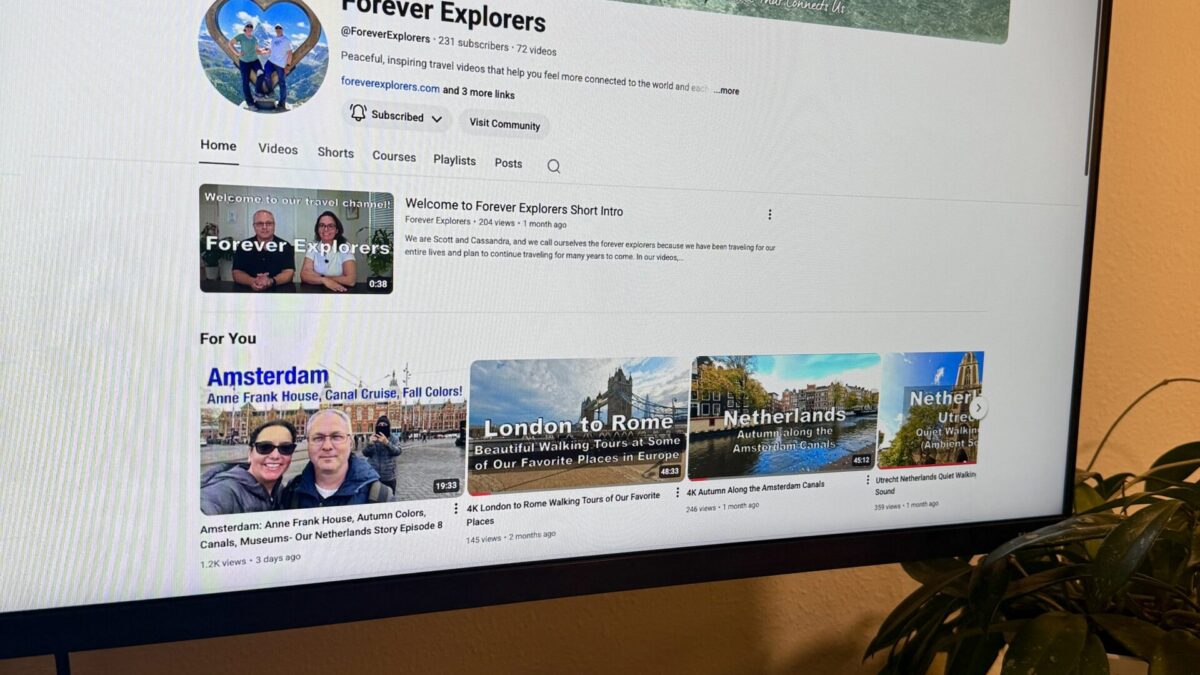 Forever Explorers YouTube photo on screen
