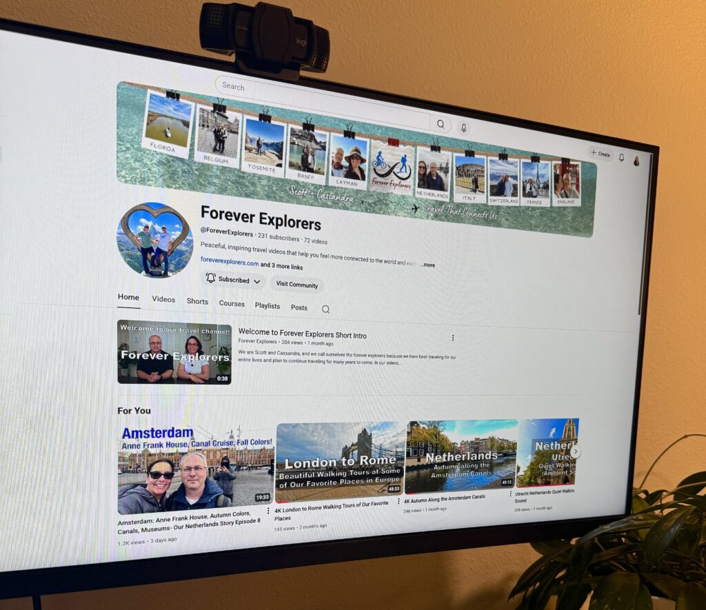 Forever Explorers YouTube on screen